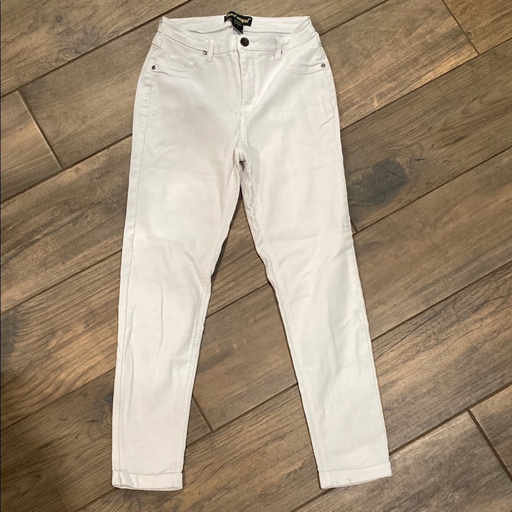 Like an Angel White Skinny Jeans Sleek Fit